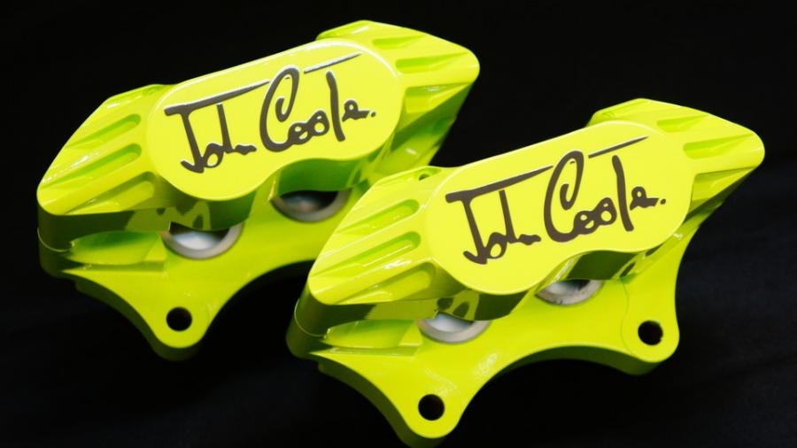 BMW MINI社外キャリパー塗装　COLOR:#1116 Acid green