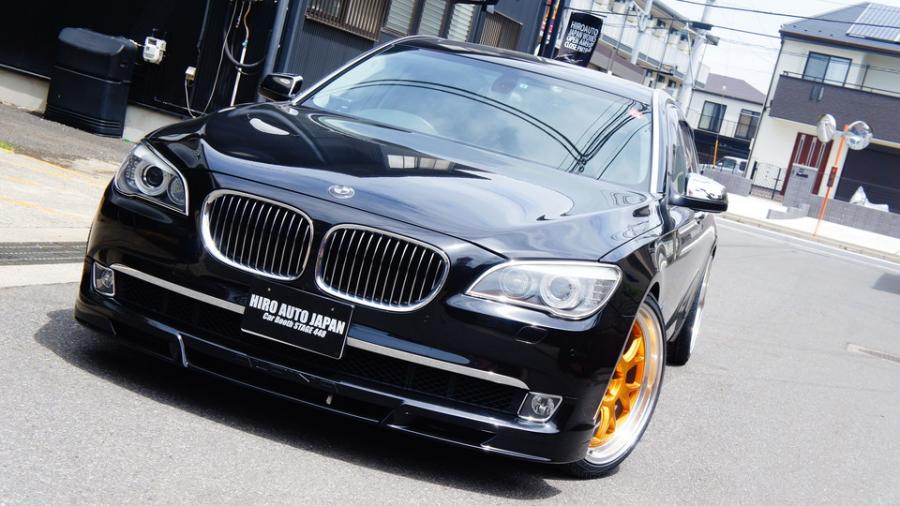 キャリパー塗装施工事例：BMW740L F02　キャリパー塗装　COLOR：#098 honey of pearl orange　D-DASHダストダウンブレーキパット前後装着 IMG10_1402_B6Ovek_sub3.jpg