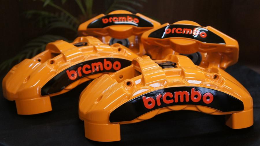 BMWパフォーマンスキャリパー　キャリパー塗装　COLOR:オリジナル調色オレンジ×ブラック