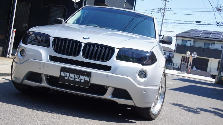 BMW X3　キャリパー塗装＆ローター塗装　COLOR:#001 Italian losso solid＆#003 Tokyo midnight gold