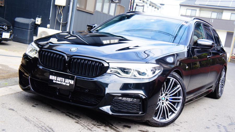 BMW523d　キャリパー塗装COLOR：#1115 Deep marine blue　キドニーグリル：マットブラック塗装