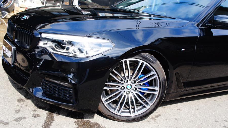 キャリパー塗装施工事例：BMW523d　キャリパー塗装COLOR：#1115 Deep marine blue　キドニーグリル：マットブラック塗装 IMG10_1935_9SvaL3_sub7.jpg