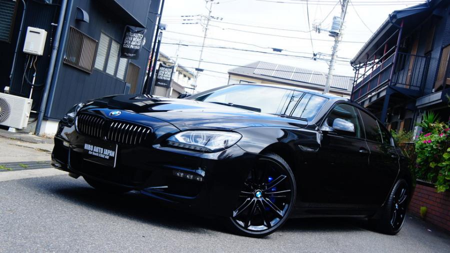 BMW640i　キャリパー塗装COLOR:#1115 Deep marine blue　ローター塗装COLOR:#005 Deep coal black