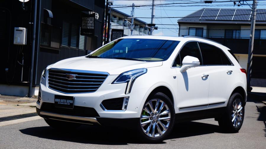 キャデラックXT5　キャリパー塗装　COLOR:#1116 Acid green