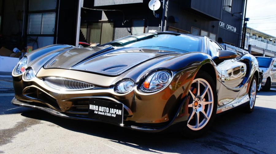 光岡自動車オロチ兜・キャリパー塗装　COLOR:オリジナルカラー　ハイポリッシュ加工