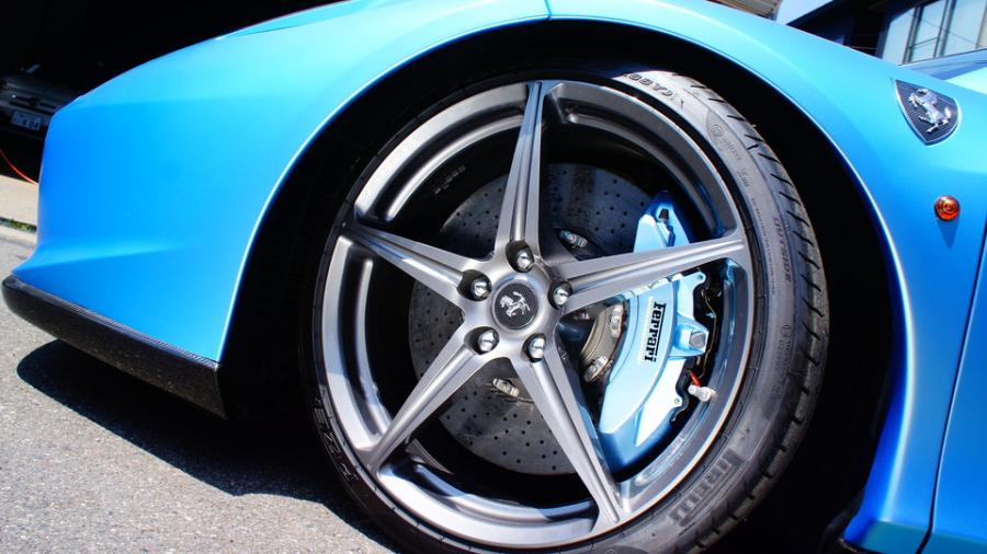 キャリパー塗装施工事例：フェラーリ458　キャリパー塗装　COLOR:#1109 Transparent aqua blue metallic IMG15_1569_WPDUCj_sub12.jpg