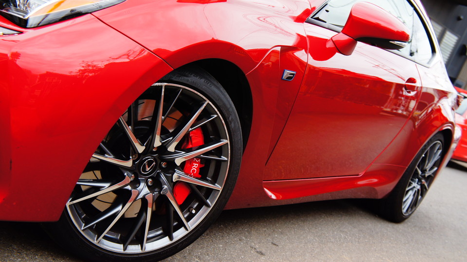 キャリパー塗装施工事例：レクサスRC-F純正キャリパー塗装　COLOR:#001 Italian losso solid IMG19_1221_6BypoI_sub7.jpg