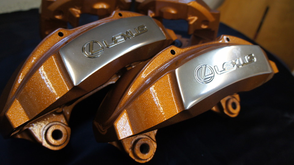 キャリパー塗装施工事例：レクサスLS純正キャリパー塗装＆ローター塗装　キャリパーハイポリッシュ加工　COLOR:オリジナルゴールド　ローター加工Type：DD IMG20_1130_MDAbBV_sub1.jpg