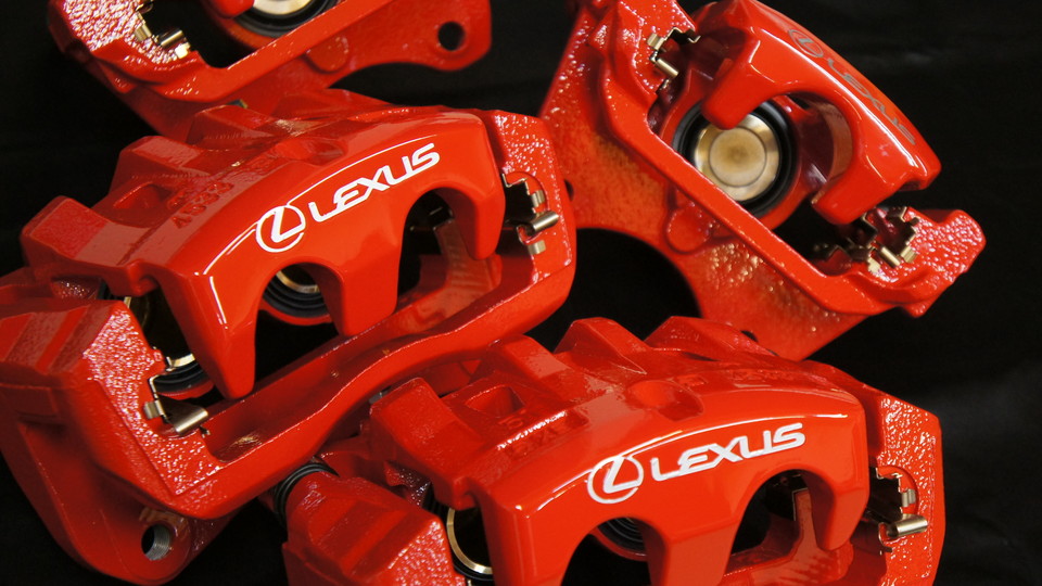 レクサスＲＸ純正キャリパー塗装　ＣＯＬＯＲ：#001 Italian losso solid