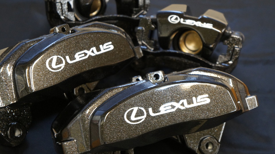 レクサスIS純正キャリパー塗装　COLOR:#009 hyper metallic black