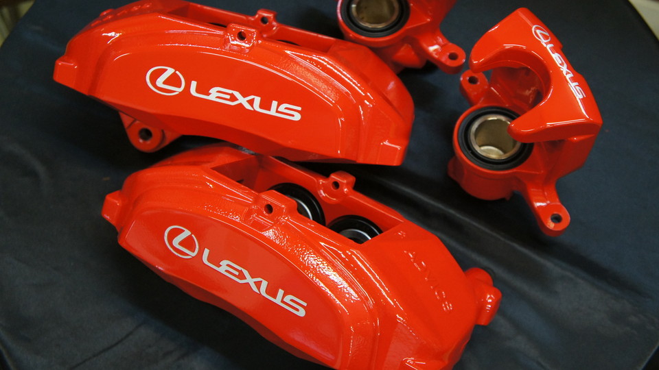 レクサスRC300ｈ純正キャリパー塗装　COLOR：#001 Italian losso solid