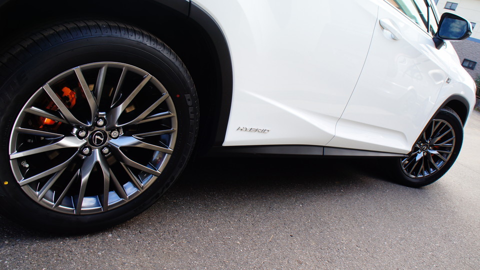 キャリパー塗装施工事例：レクサスRX450ｈ純正キャリパー塗装　COLOR:#098 honey of pearl orange IMG20_1229_7FX4pX_sub6.jpg