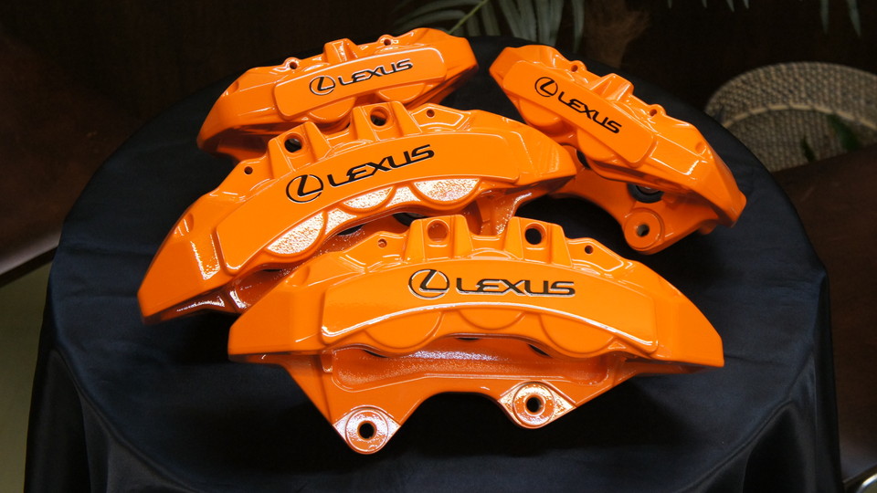 レクサスRC-F純正キャリパー塗装　COLOR:＃1110VALENCIA PREMIUM ORANGE