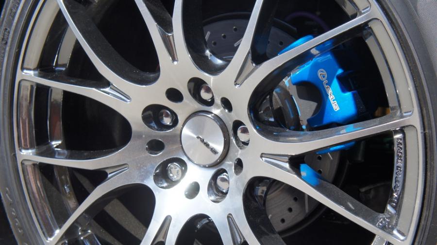 キャリパー塗装施工事例：レクサスHS純正キャリパー塗装＆ローター塗装　COLOR：#1111 Charm gross candy blue＆#004 Blast light gray metalic　ローター加工Type：12SD IMG20_1334_lWvOgi_sub4.jpg