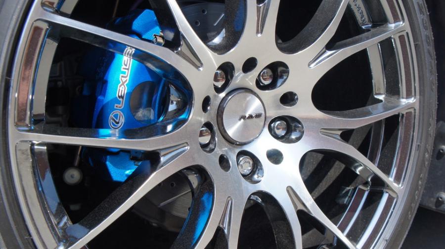 キャリパー塗装施工事例：レクサスHS純正キャリパー塗装＆ローター塗装　COLOR：#1111 Charm gross candy blue＆#004 Blast light gray metalic　ローター加工Type：12SD IMG20_1334_lWvOgi_sub5.jpg