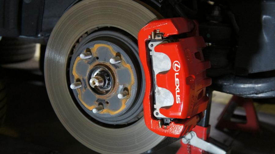 キャリパー塗装施工事例：レクサスRX450ｈ　キャリパー塗装　COLOR:#001 Italian losso solid IMG20_1379_jDKXYG_sub1.jpg