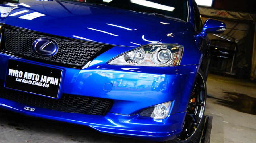 レクサスIS350　キャリパー塗装　COLOR:#003 Tokyo midnight gold