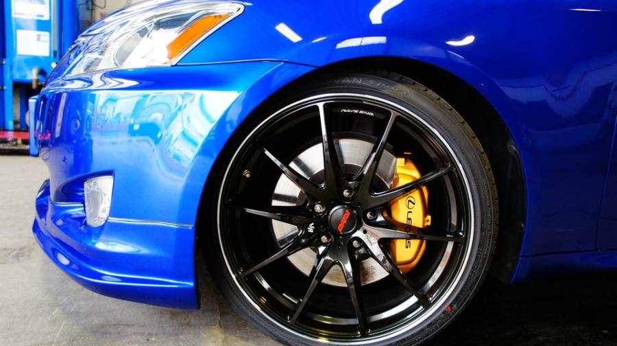 キャリパー塗装施工事例：レクサスIS350　キャリパー塗装　COLOR:#003 Tokyo midnight gold IMG20_1387_5xwOCx_sub8.jpg