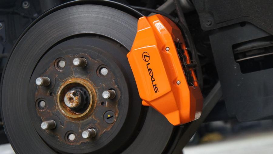 キャリパー塗装施工事例：レクサスLS460　キャリパー塗装　COLOR：#1110 Valencia premium orange IMG20_1422_B4obPn_sub2.jpg