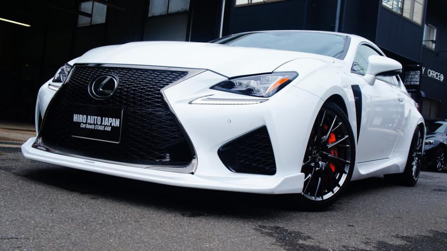 レクサスRC-F　キャリパー塗装＆ローター塗装　COLOR：#1110 Valencia premium orange＆#003 Tokyo midnight gold