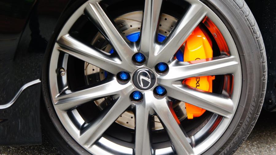 キャリパー塗装施工事例：レクサスGS350　キャリパー塗装＆ローター塗装　ＣＯＬＯＲ：#1110 Valencia premium orange＆#061 royal sky blue　ローター加工Type：C６S８D IMG20_1463_uutOdM_sub6.jpg