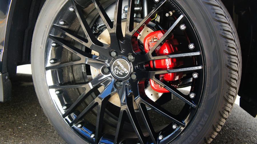 キャリパー塗装施工事例：レクサスRX450h　キャリパー塗装＆ローター塗装　COLOR：#010 premiun rouge candy red＆#005 Deep coal black、ローター加工Type：DDS IMG20_1464_lyENto_sub8.jpg