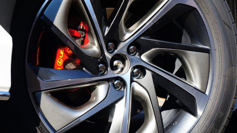 レクサスRX450h　キャリパー塗装＆ローター塗装　COLOR:#001 Italian losso solid