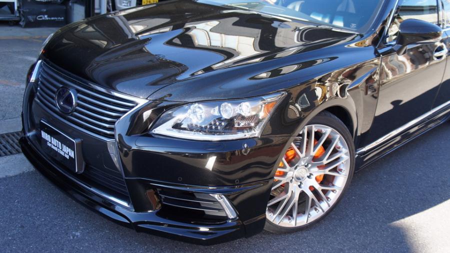 レクサスLS600h　キャリパー塗装＆ローター塗装　COLOR:#1110 Valencia premium orange　ローター加工Type:C6S8D