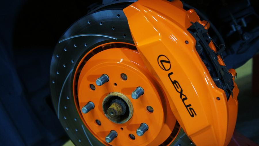 キャリパー塗装施工事例：レクサスLS600h　キャリパー塗装＆ローター塗装　COLOR:#1110 Valencia premium orange　ローター加工Type:C6S8D IMG20_1513_4kyFKb_sub1.jpg