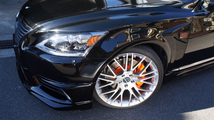 キャリパー塗装施工事例：レクサスLS600h　キャリパー塗装＆ローター塗装　COLOR:#1110 Valencia premium orange　ローター加工Type:C6S8D IMG20_1513_4kyFKb_sub5.jpg