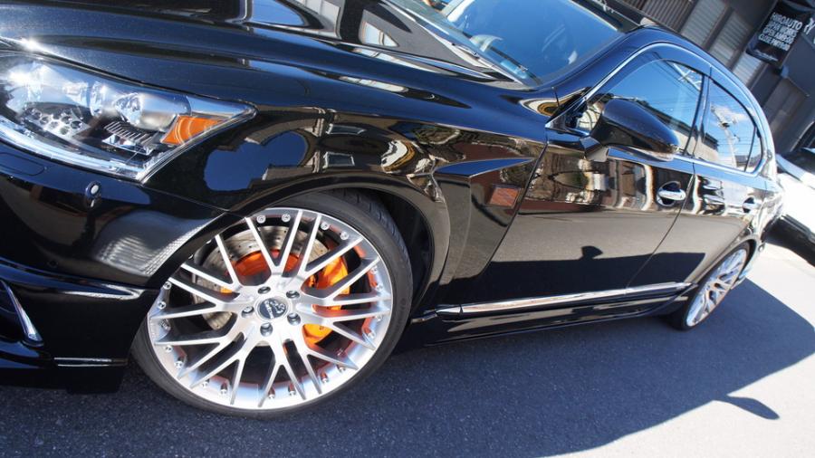 キャリパー塗装施工事例：レクサスLS600h　キャリパー塗装＆ローター塗装　COLOR:#1110 Valencia premium orange　ローター加工Type:C6S8D IMG20_1513_4kyFKb_sub6.jpg