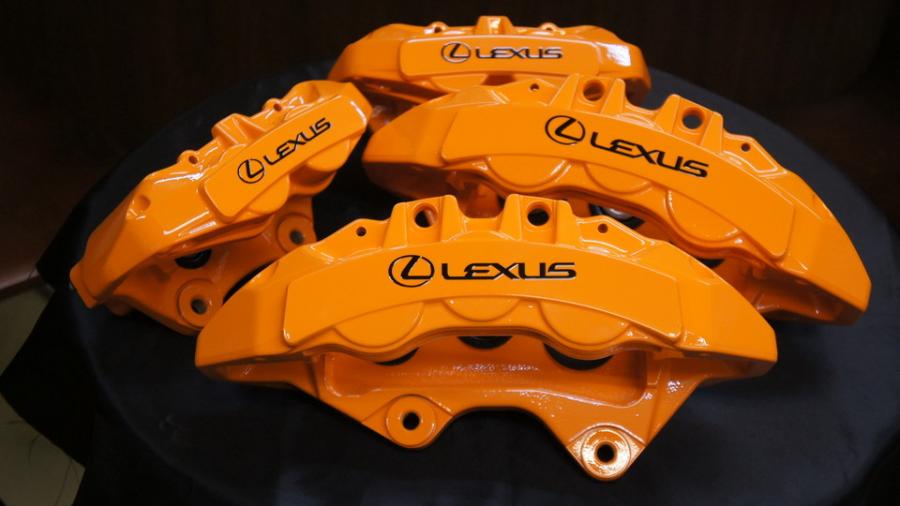 レクサスRC-F　キャリパー塗装　COLOR:オレンジ系