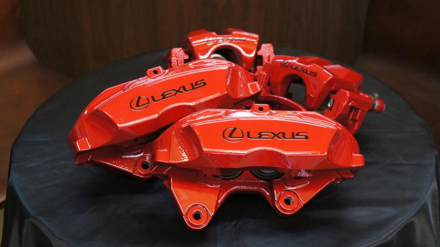 レクサスRC350　キャリパー塗装　COLOR:#1102 Charm gross candy red