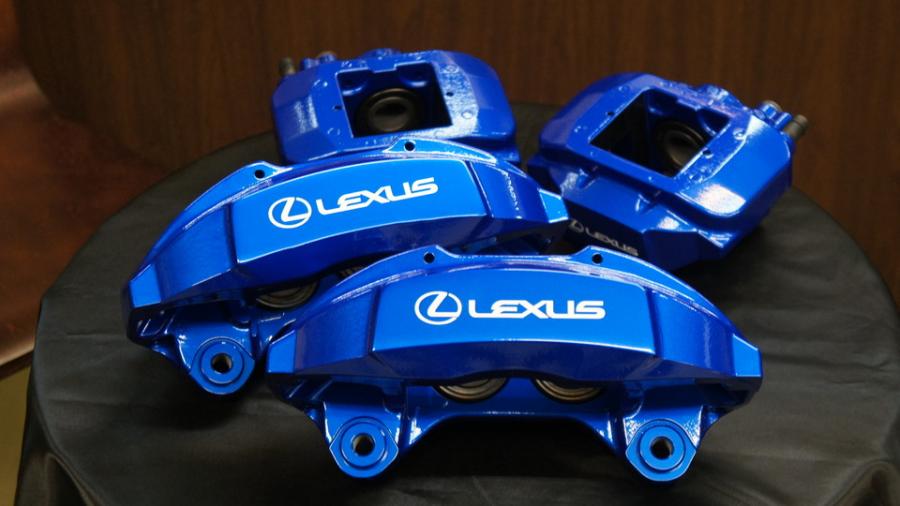 レクサスLS　キャリパー塗装　COLOR:#1115 Deep marine blue