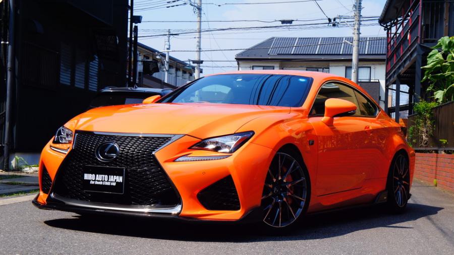 レクサスRC-F　キャリパー塗装　COLOR:#1110 Valencia premium orange
