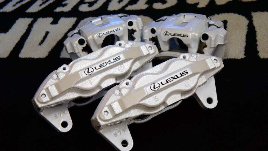 レクサスLX　キャリパー塗装　COLOR:#007 Premium whitepearl