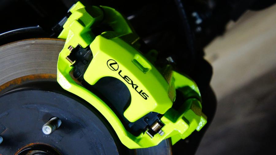 キャリパー塗装施工事例：レクサスNX300ｈ　キャリパー塗装COLOR:#1116 Acid green IMG20_1963_JjmOnC_sub2.jpg