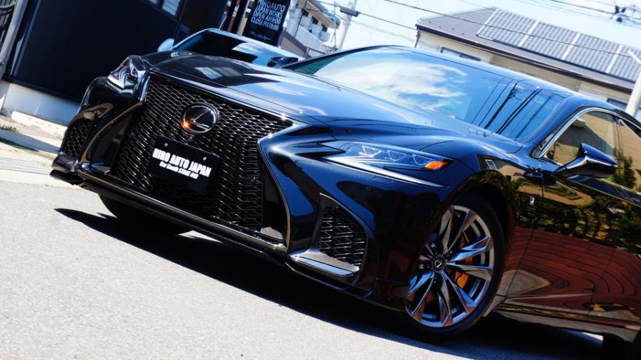 レクサスLS500Fスポーツ　キャリパー塗装COLOR:#003 Tokyo midnight gold