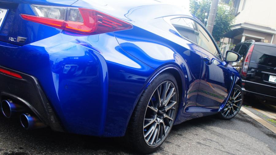 キャリパー塗装施工事例：レクサスRC-F　キャリパー塗装・ローター塗装COLOR:#1115 Deep marine blue　ローター加工Type：DD IMG20_1997_uA8fmM_sub6.jpg