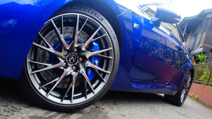 キャリパー塗装施工事例：レクサスRC-F　キャリパー塗装・ローター塗装COLOR:#1115 Deep marine blue　ローター加工Type：DD IMG20_1997_uA8fmM_sub7.jpg