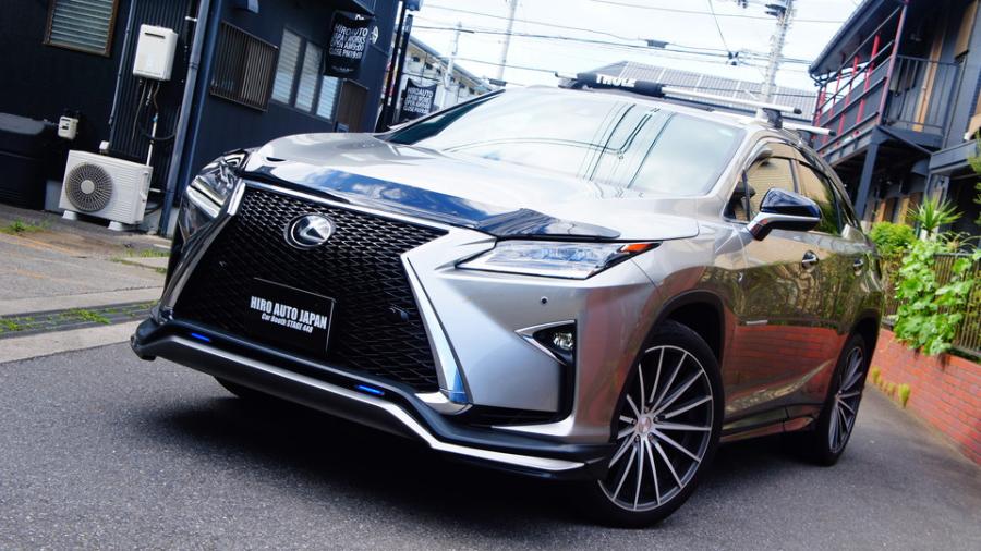 レクサスRX200t　キャリパー塗装COLOR:#1110 Valencia premium orange　ローター塗装COLOR:#004 Blast light gray metalic