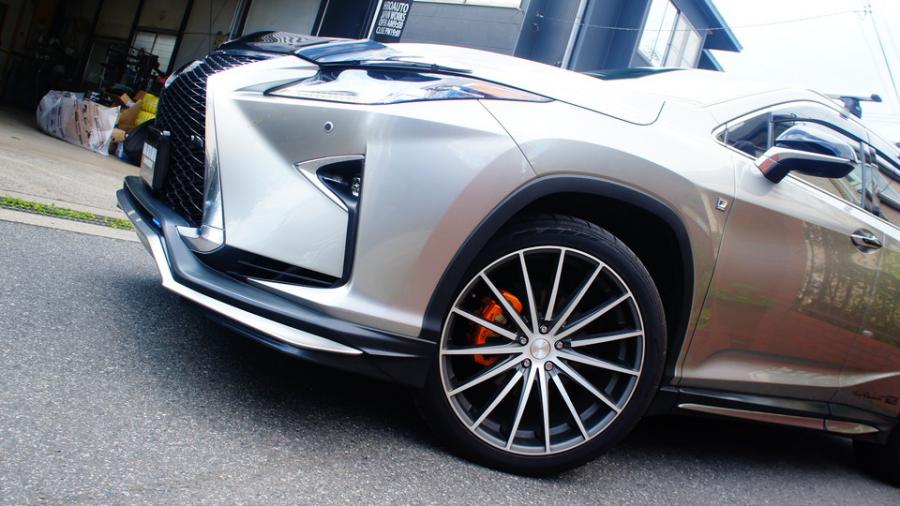 キャリパー塗装施工事例：レクサスRX200t　キャリパー塗装COLOR:#1110 Valencia premium orange　ローター塗装COLOR:#004 Blast light gray metalic IMG20_2012_smoIn3_sub6.jpg