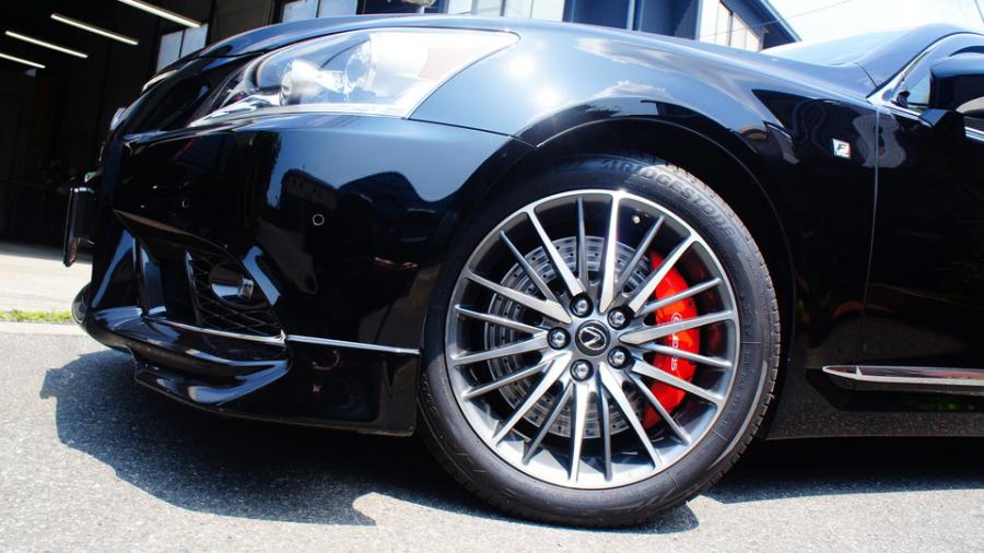 キャリパー塗装施工事例：レクサスLS460　キャリパー塗装COLOR:#1112 Racing red　ローター塗装COLOR:#005 Deep coal black　ローター加工Type:DD IMG20_2014_xYZ94W_sub4.jpg