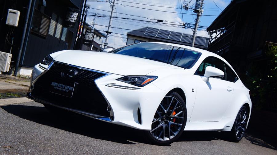 レクサスRC300h　キャリパー塗装COLOR:#1110 Valencia premium orange　ローター塗装COLOR:#004 Blast light gray metalic