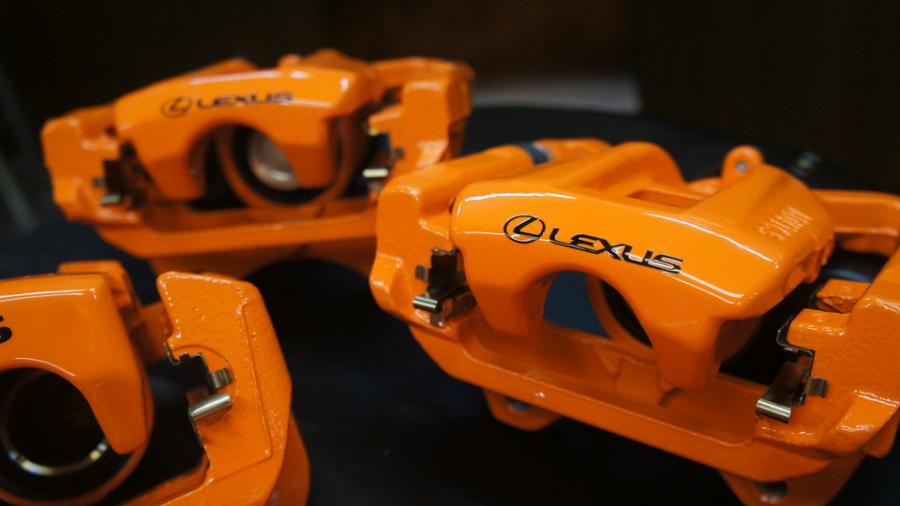 レクサスRX　キャリパー塗装COLOR:#1110 Valencia premium orange