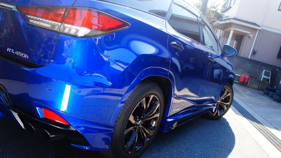 キャリパー塗装施工事例：レクサスRX450ｈ　キャリパー塗装COLOR:#1115 Deep marine blue IMG20_2097_AVafmP_sub5.jpg