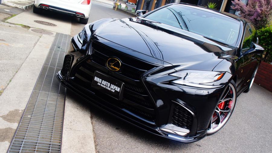 キャリパー塗装施工事例：レクサスLS500Fスポーツ　キャリパー・ローター塗装COLOR:#001 Italian losso solid、#003 Tokyo midnight gold　ローター加工Type:C6S8D（非貫通） IMG20_2134_7OAGah_sub12.jpg