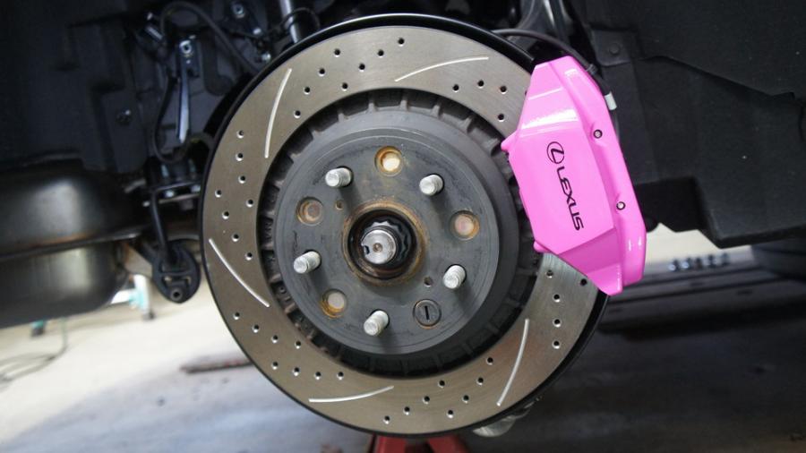 キャリパー塗装施工事例：レクサスLS500　キャリパー塗装　COLOR:オリジナル調色　ローター加工Type:C6S8D IMG20_2137_bRYiNL_sub1.jpg
