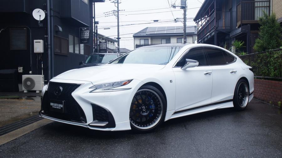 キャリパー塗装施工事例：レクサスLS500Fスポーツ　キャリパー塗装COLOR:#1115 Deep marine blue　ローター塗装COLOR:#003 Tokyo midnight gold　ローター加工Type:C6S8D　キャリパー表面ハイポリッシュ加工 IMG20_2158_jd8S6A_sub3.jpg