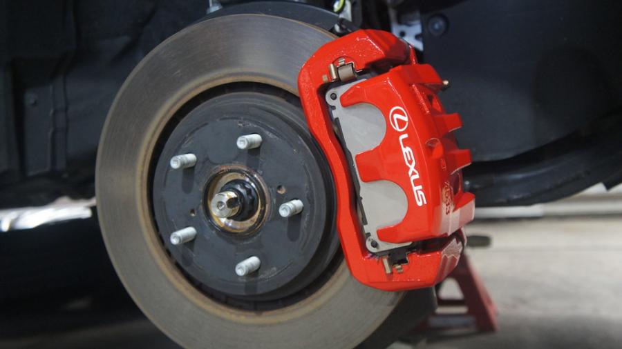 キャリパー塗装施工事例：レクサスRX450ｈ　キャリパー塗装COLOR:#001 Italian losso solid IMG20_2163_5BhXd4_sub1.jpg